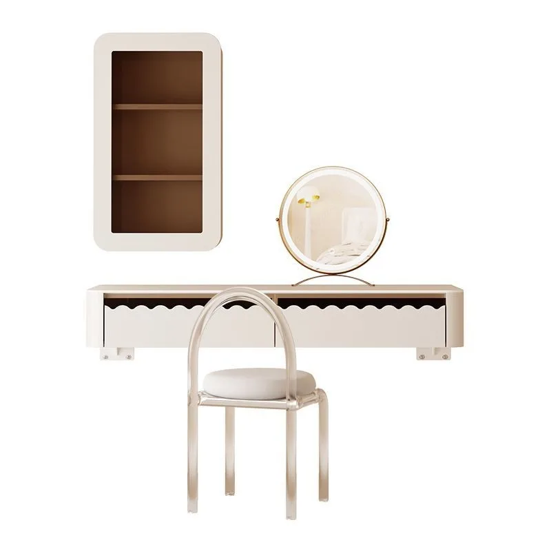 Suspended dresser, desk, computer desk, integrated bedroom, modern simple high-end small apartment, small makeup table