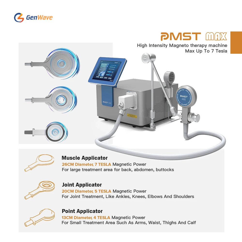 PMST MAX Physio Magneto PEMF Therapy Device with High Intensity 7Tesla for Fast Pain Relief