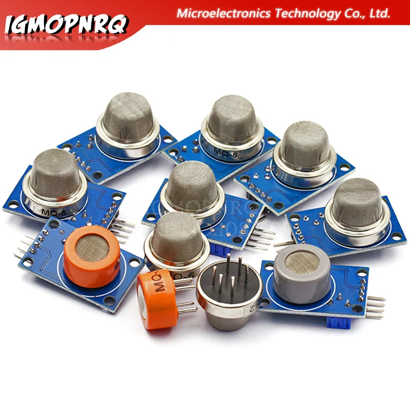 

1PCS MQ Series Sensors MQ-2 MQ-3 MQ-4 MQ-5 MQ-6 MQ-7 MQ-8 MQ-9 hjxrhgal Detecting Gas Smoke Sensor With MQ-135 Probe head