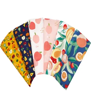 Baumwollstoff für Blatt und Tischdecke, handwerkliche Schalenstoff, Chinofrüchte, Ananas, Erdbeer, Pfirsich, Kleid, 145x50 cm 12 Hauptverkaufs Erdbeerstoff - №3