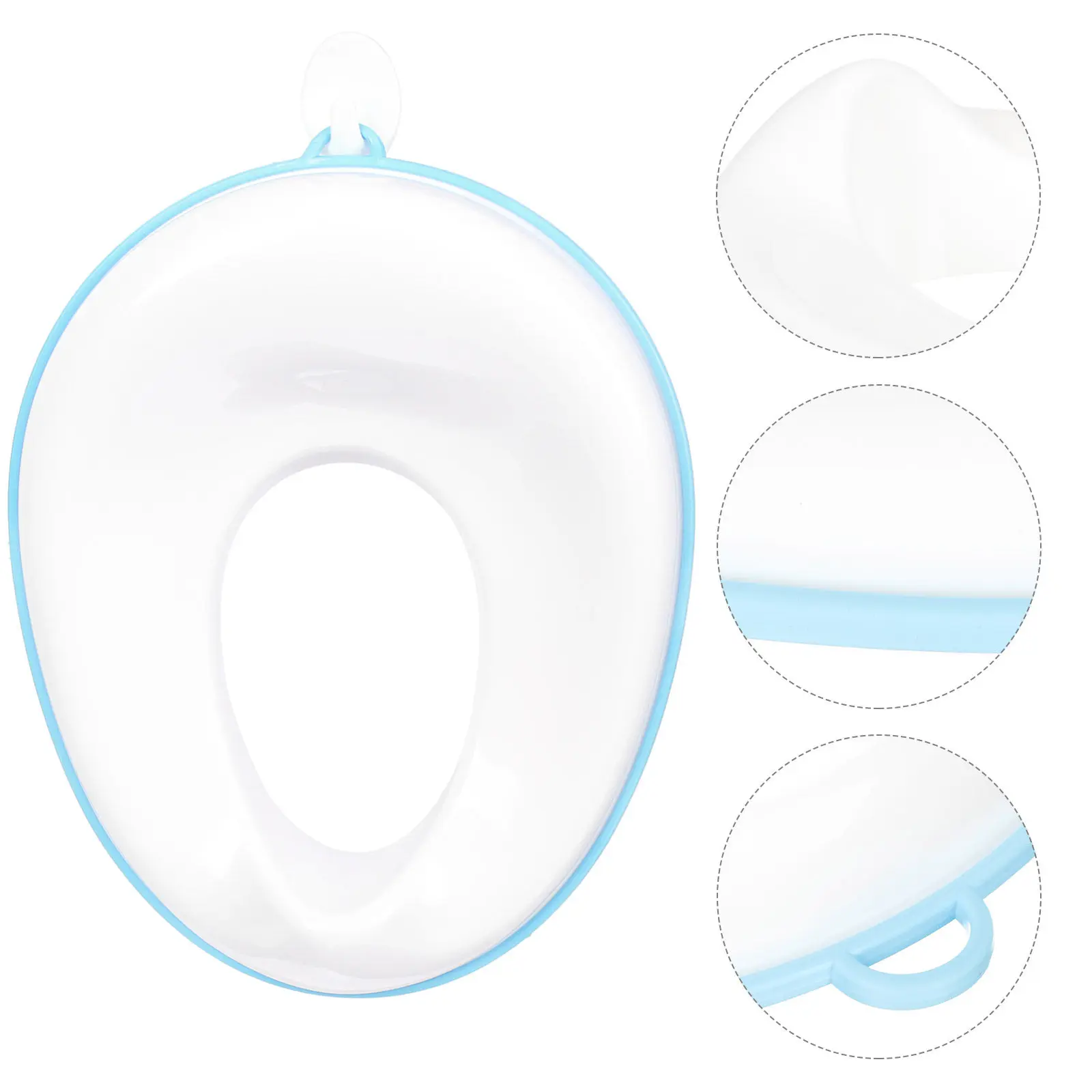 

Baby Potty Training Seat Portable Infant Toddler Kids Toilet Seat Soft Silicone Comfortable Safe Lightweight Travel Toilet