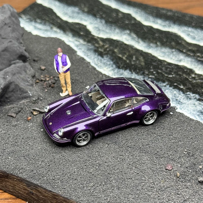 ZINCIT 1:64 Singer DLS Coupe sports car 911 alloy miniature