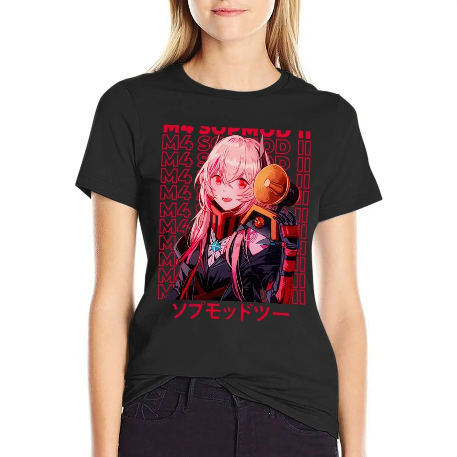 M4 SOPMOD II - Dolls Frontline T-Shirt graphics summer tops clothes for woman