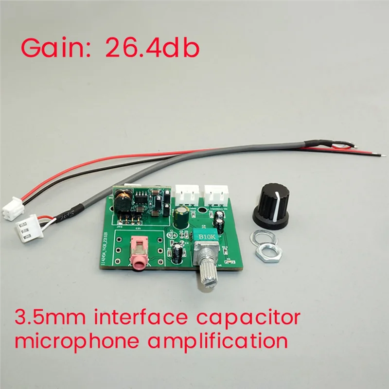 Module amplificateur de Microphone B27B, condensateur de Microphone dynamique, Module de Circuit d'amplification de petit Signal, Interfac 3.5Mm