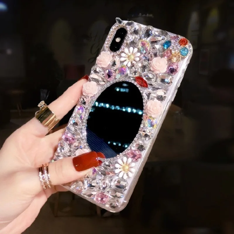 Shiny Diamond Mobile Case, Soft Phone Cover, Varicolored Mirror Diamond, For Xiaomi Redmi 9A, 9C, Note10S, Note11, 12Pro