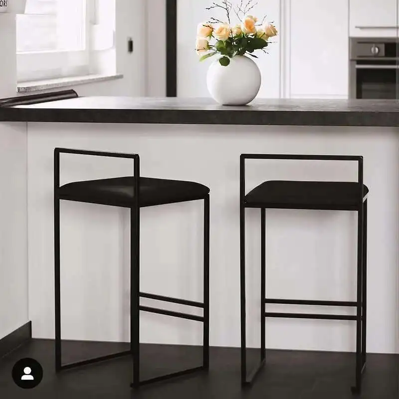 

Nordic Bar Stool Chair Minimalist Bar Chair counter Design Living Room high chair for a kitchen bar bancos de bar Furniture HY