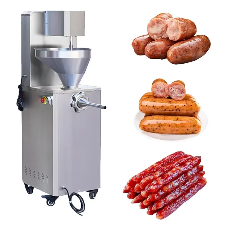 

Electric Fully Automatic Variable Frequency Speed Sausage Meat Stuffing Machine Home Use Smoked Sausage Filler