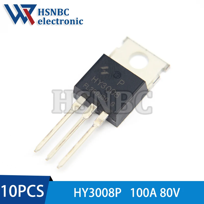 

10Pcs/Lot HY3008P HY3008 TO-220 100A 80V N-channel Power MOSFET Transistor 100% New Original