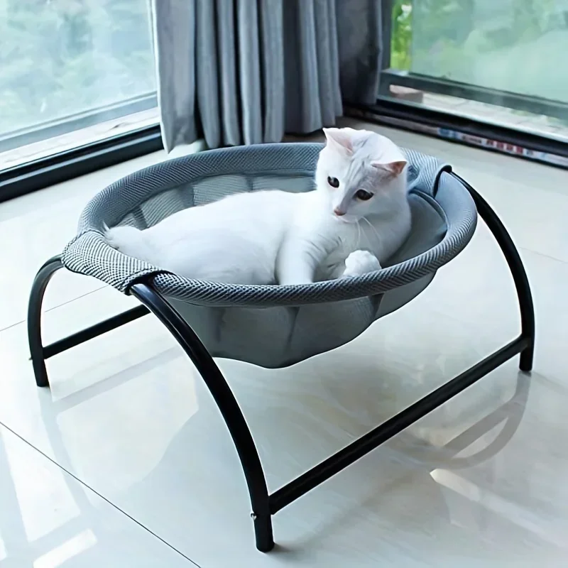 

Cat Dog Bed Pet Hammock Cat Standing Bed Pet Supplies Full Wash Stable Structure Detachable Excellent Breathability