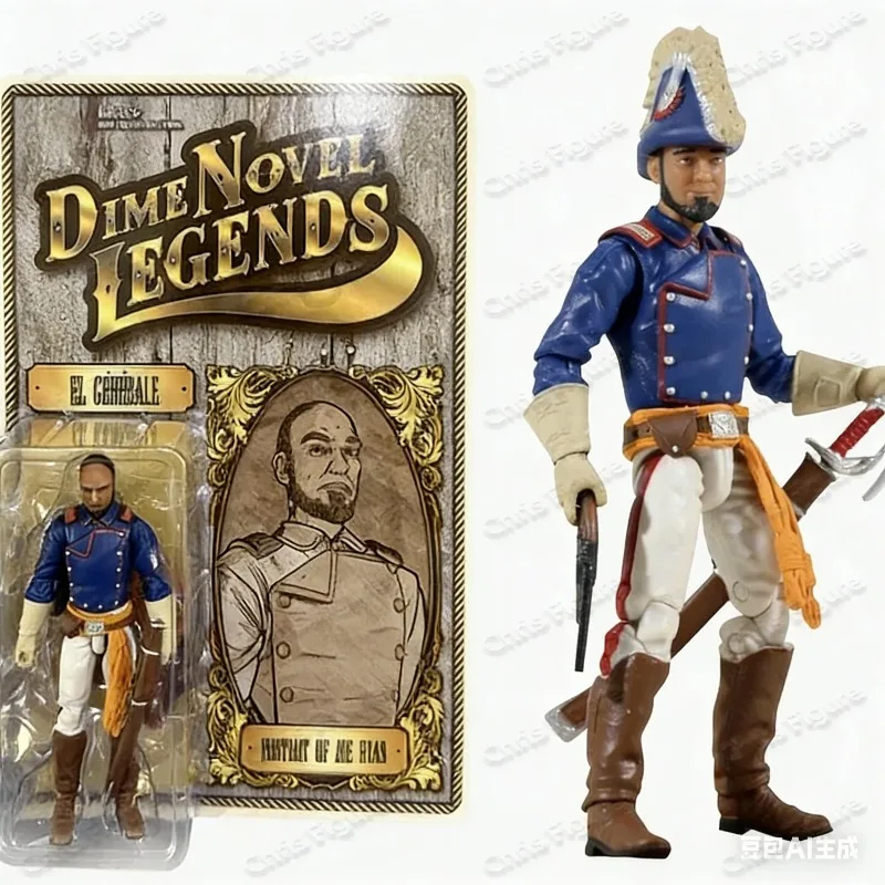 【En stock】Figura de acción Chicken Fried Toys 1/18 de 3.75 pulgadas, colección Dime Novel Legends EL General Sargento Centinela, para regalo