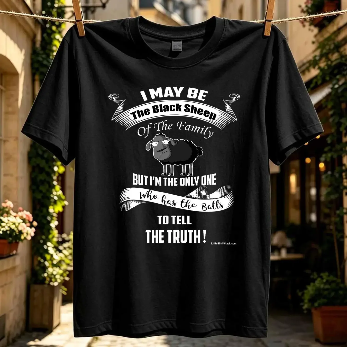 washed T Shirt I May Be Black Sheep Of Family Truth Funny Made in USA S to 5XL vintage Washed Stylish streetwear Casual Unisex