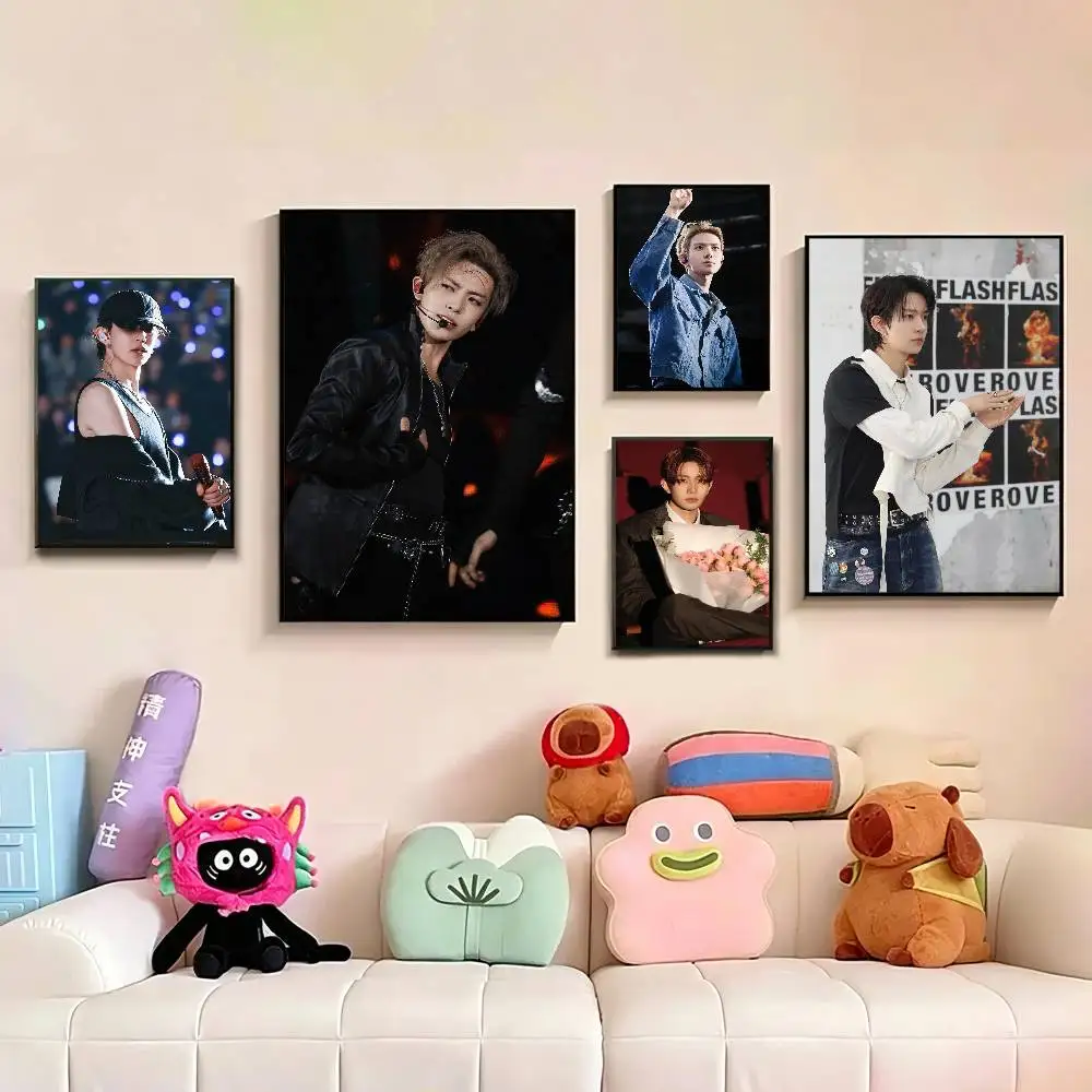 

H-Heeseung L-Lee V-Vocal King Poster Perfect Space Sticker Self Adhesive for Office Home Theater Wall Art Decor Fancy Gift