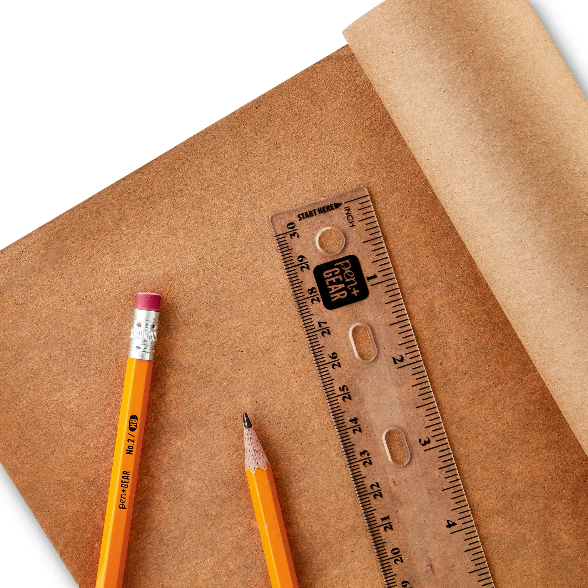 (Confezione da 9) penna + ingranaggio rotolo di carta Kraft da 30 "x 30", assortito