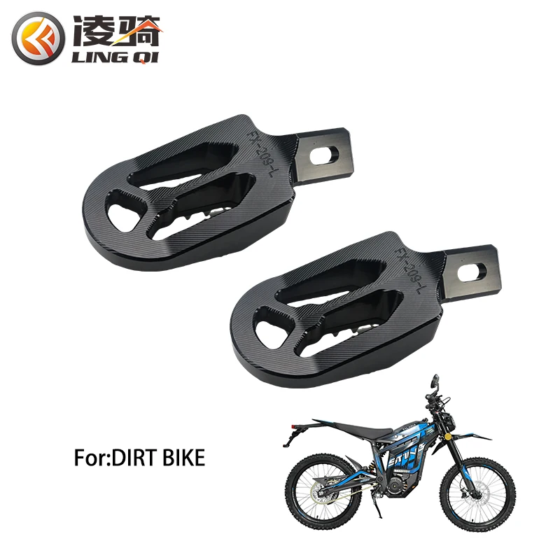 

LINGQI CNC Aluminum Dirt Bike Footpeg Pedal Footrest Foot Pegs Pedals for Off Road Motocross Motorcycle Universal Spare Parts