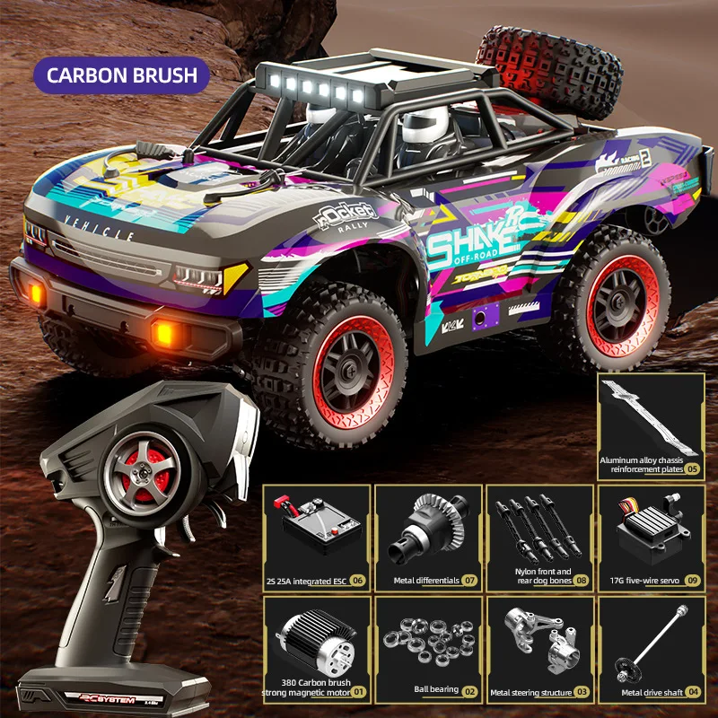 

Jjrc C8820 Professional Carbon Brush Rc Remote Control Car Full Scale Rc Off Road 4x4 High Speed Short Card Adult Racing Rc Car
