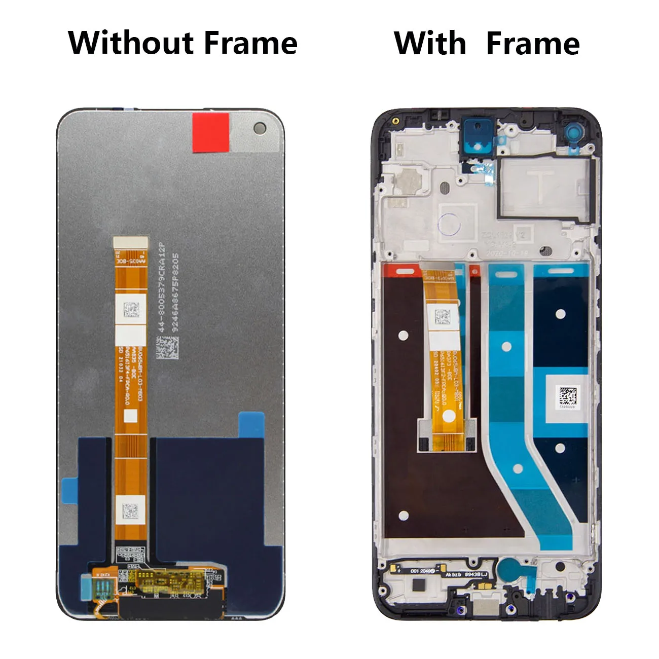 Replacement Touch Screen Digitizer Assembly Parts For  Oneplus Nord N100 With Frame BE2013 BE2015 BE2011 BE2012 LCD Display