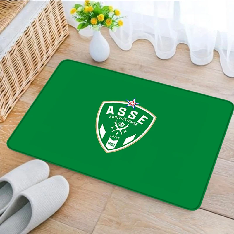 Interior Room football Rugs Foot Carpets Entrance Doormat Bedside Pet Floor Mat Corridor Carpet AS Saint-Étienne  Anti Slip Home