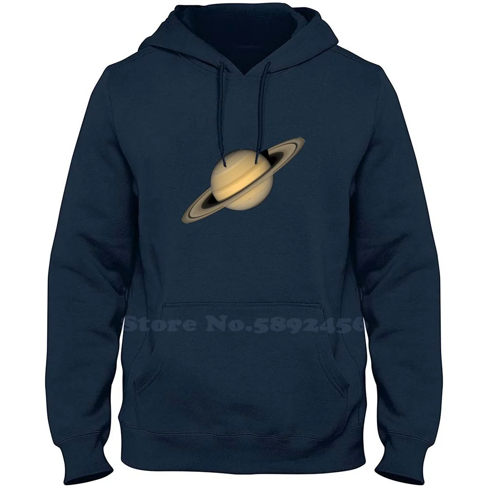 Planet Saturn 100% Pure Cotton Hoodie Planets Solar System Galaxy Space Stars Cosmos Planet Saturn Saturn Rings Saturns Rings