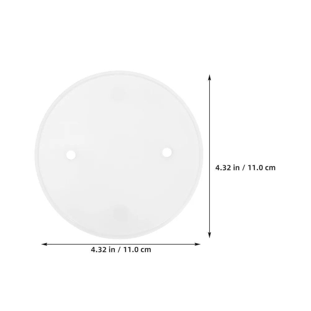 20Pcs Round Ceiling Cover Plate Plastic Electrical Round Plate Cover for Ceiling Light Outlet Box Concealment Smooth Finish