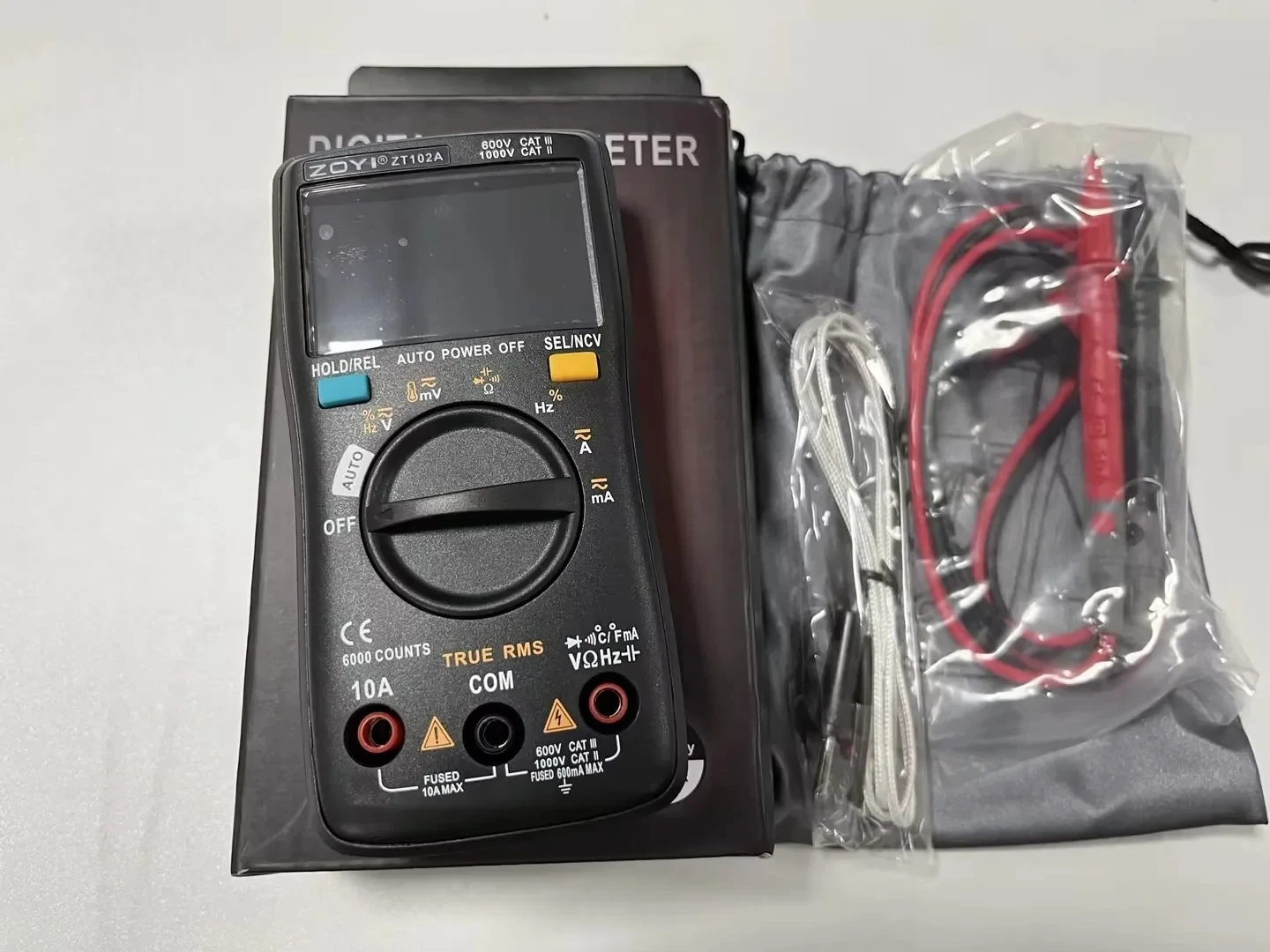Effective ZOYI ZT102A Digital Multimeter 6000 Counts Auto 113D Back Light AC/DC Voltmeter Transistor Tester Frequency Diode Temp