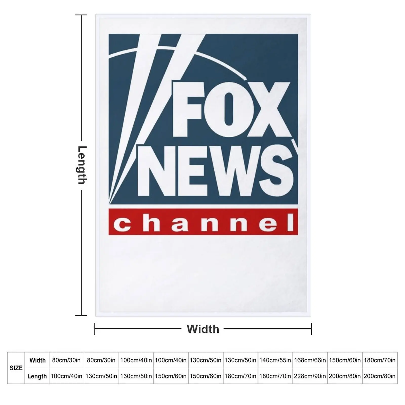 F O X NEWS Logo Classic T-Shirt Throw Blanket Flannel Comforter Weighted Nap Beautifuls Blankets