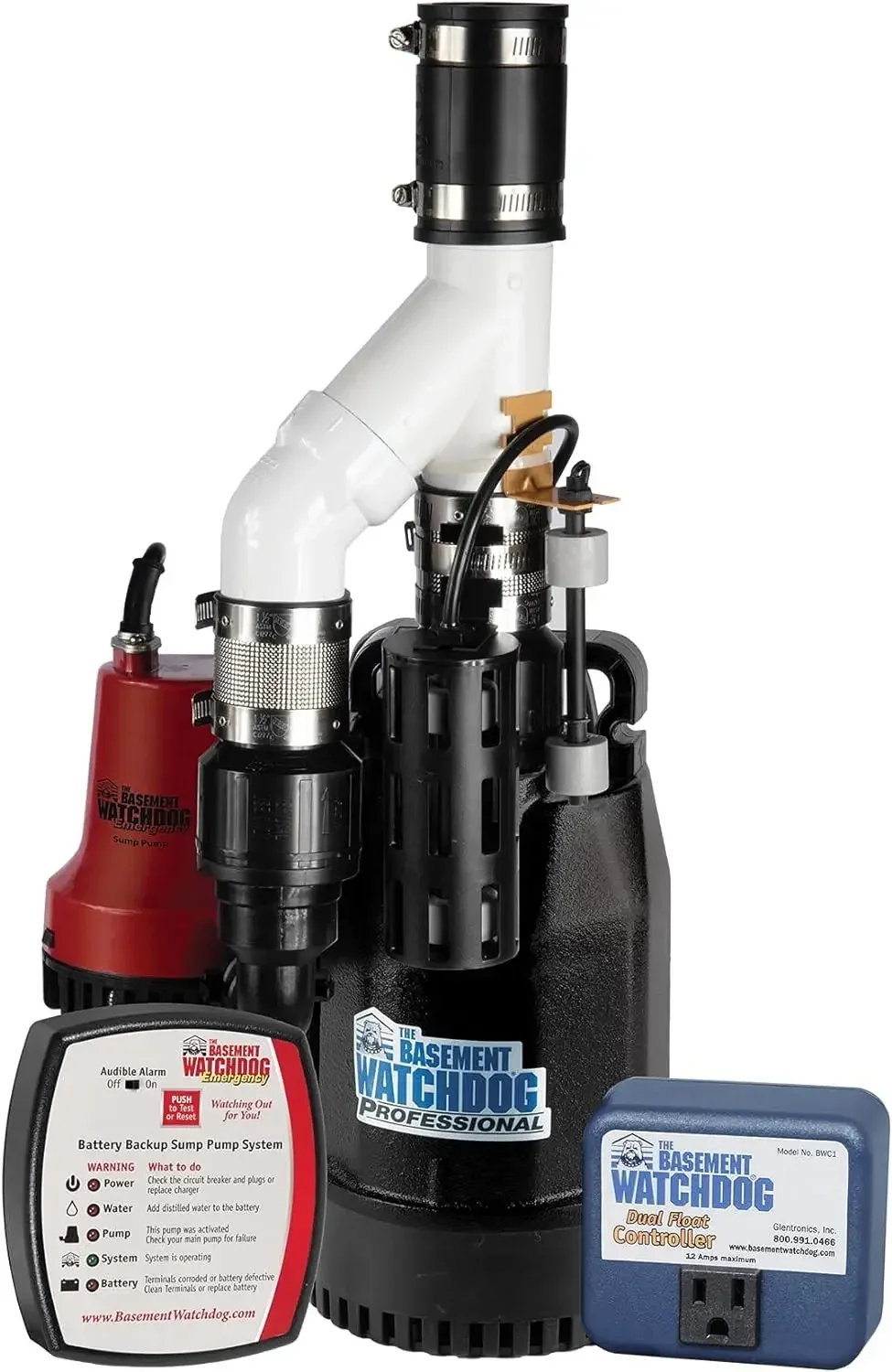 

BASEMENT WATCHDOG Combo Model CITE-33 1/3 HP Primary and Battery Backup Sump Pump System with 24 Hour a Day Monitoring