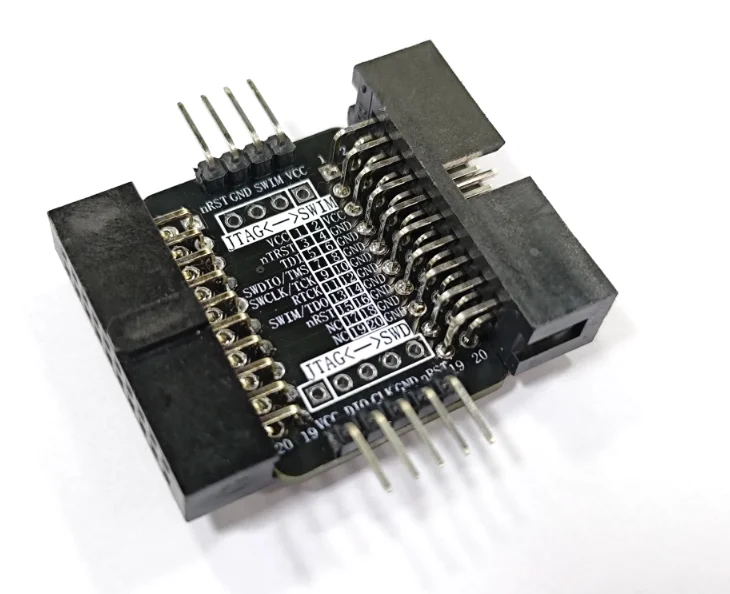 JTAG SWD SWIM Mutual Conversion Simple Conversion Base Adapter Plate Adapter JTAG Male to Female Base Extension Plate