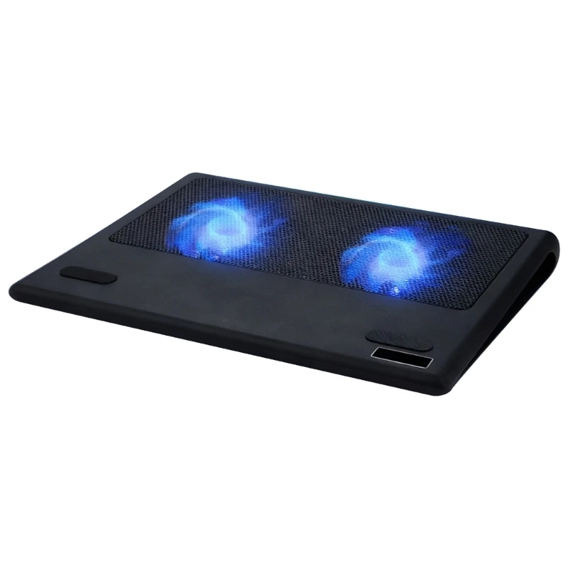 CORA Ergonomic Laptop Cooling Pad for 12-16inch Devices Adjustable Height Silents Fan AntiSlip Base and Double USB Hubs Comfort
