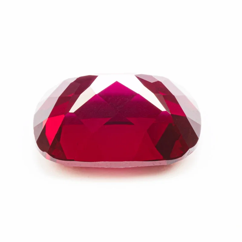 Lab Grown Ruby Pigeon Blood Red Rectangular Cushion Cut Top Quality Gemstones for DIY Jewelry Making Selectable  AGL Certificate
