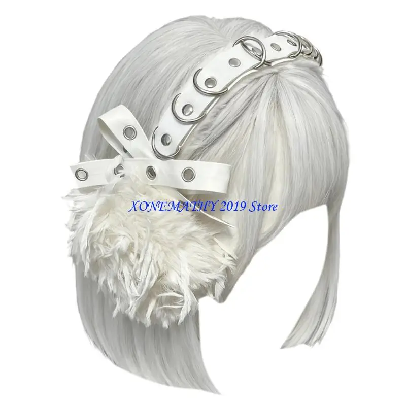 F42F تدفئة الأذن الشريرة لحدث الهالوين واقي الأذن للثقافة الفرعية للمراهقين البالغين