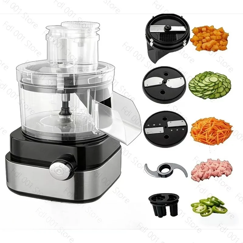 Multifunctional Automatic Vegetable Cutter Slicer Shredder Dicer Meat Grinder Food Processor