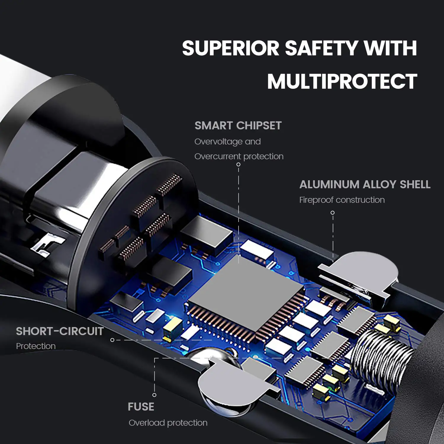 Für oneplus 65w Auto ladegerät 30w Warp Dash Charge Dual USB Schnell ladung Autotelefon adapter für einen plus 10 9 pro 9r 8t 7 6 nord 2 – Detail 11