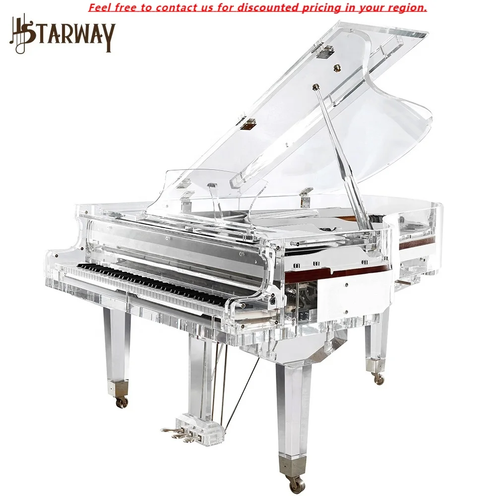

Performance Dedicated Starway Brand Transparent Crystal Acoustic Real Automatic Performance System 88 Keys Grand Piano