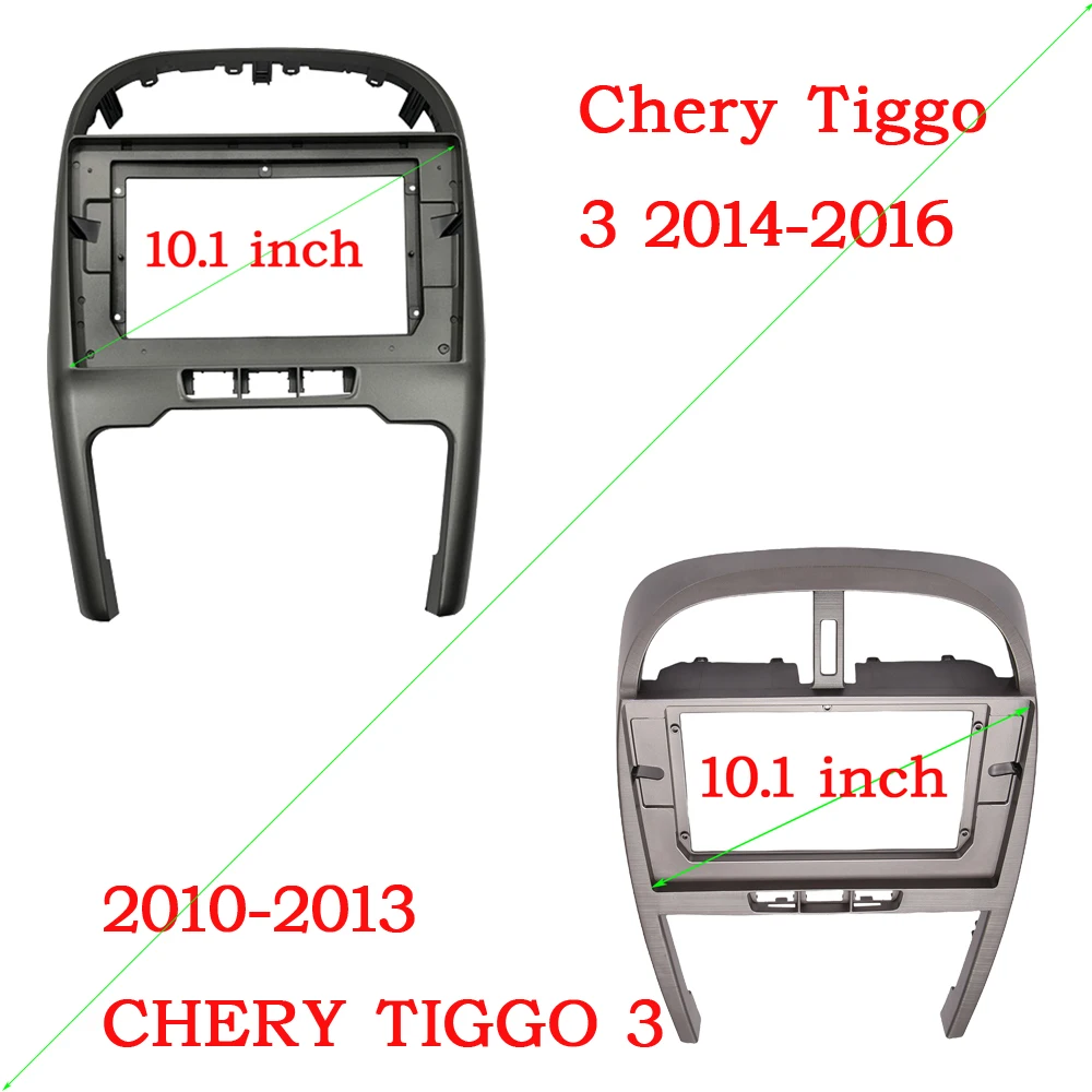

Автомобильная 10,1-дюймовая аудиолицевая панель, лицевая панель, рамка для Chery Tiggo 3 2010-2016, 2Din, радио, стерео панель с большим экраном, комплект для установки на приборную панель
