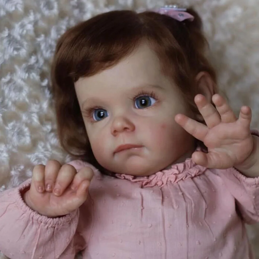 24 Inch Maggie Girl Reborn Bebe Doll Realistic Reborn Baby Bebes Lovely Lifelike bonecas bebês renascidos Vinyl muñeca