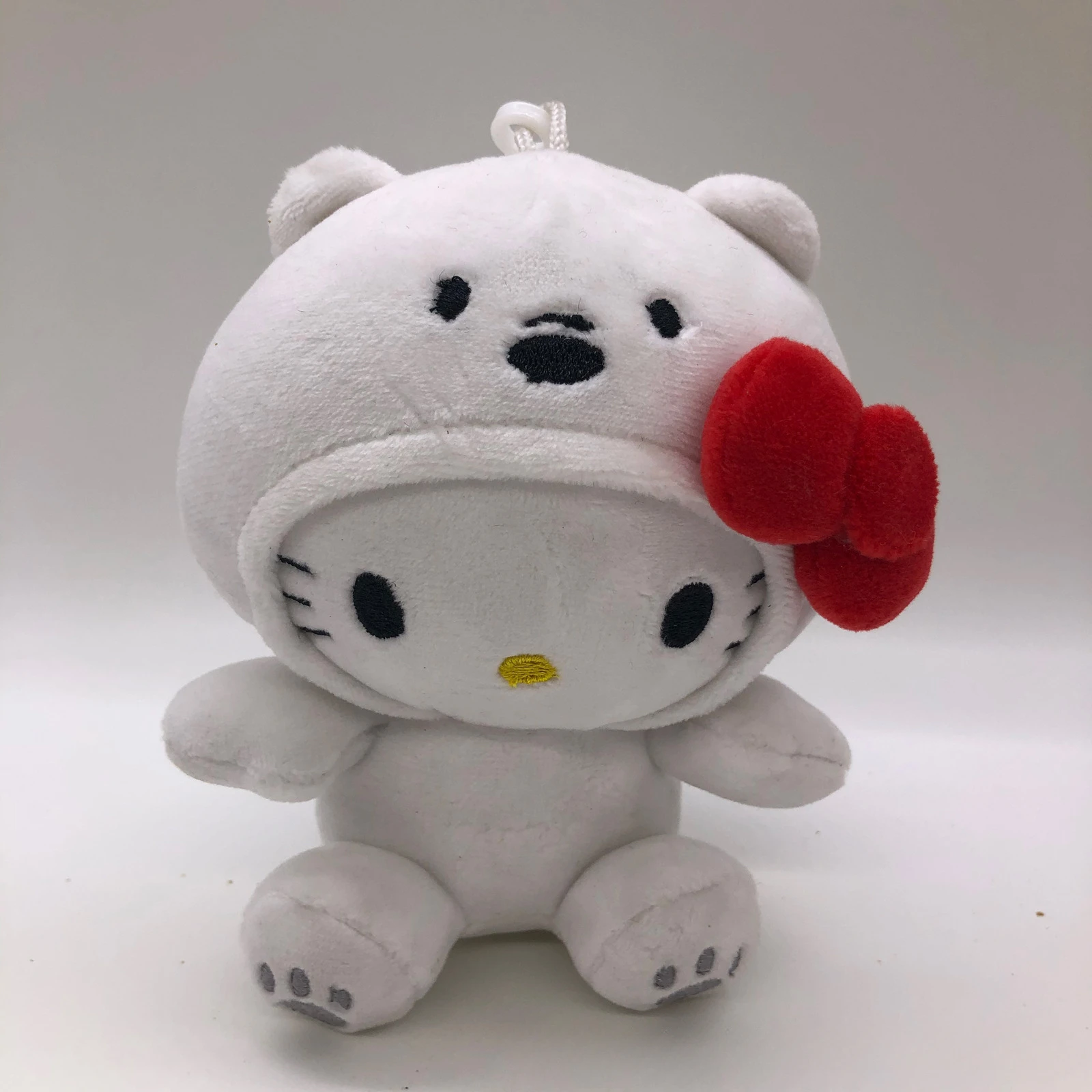 Sanurgente-Jouet en peluche Anime pour enfants, Bow Kitty, Kt Cos, Ours brun, Ours blanc, KrasnoCute Soft Stuffed Butter Pendant, Key EquiGifts, 10cm