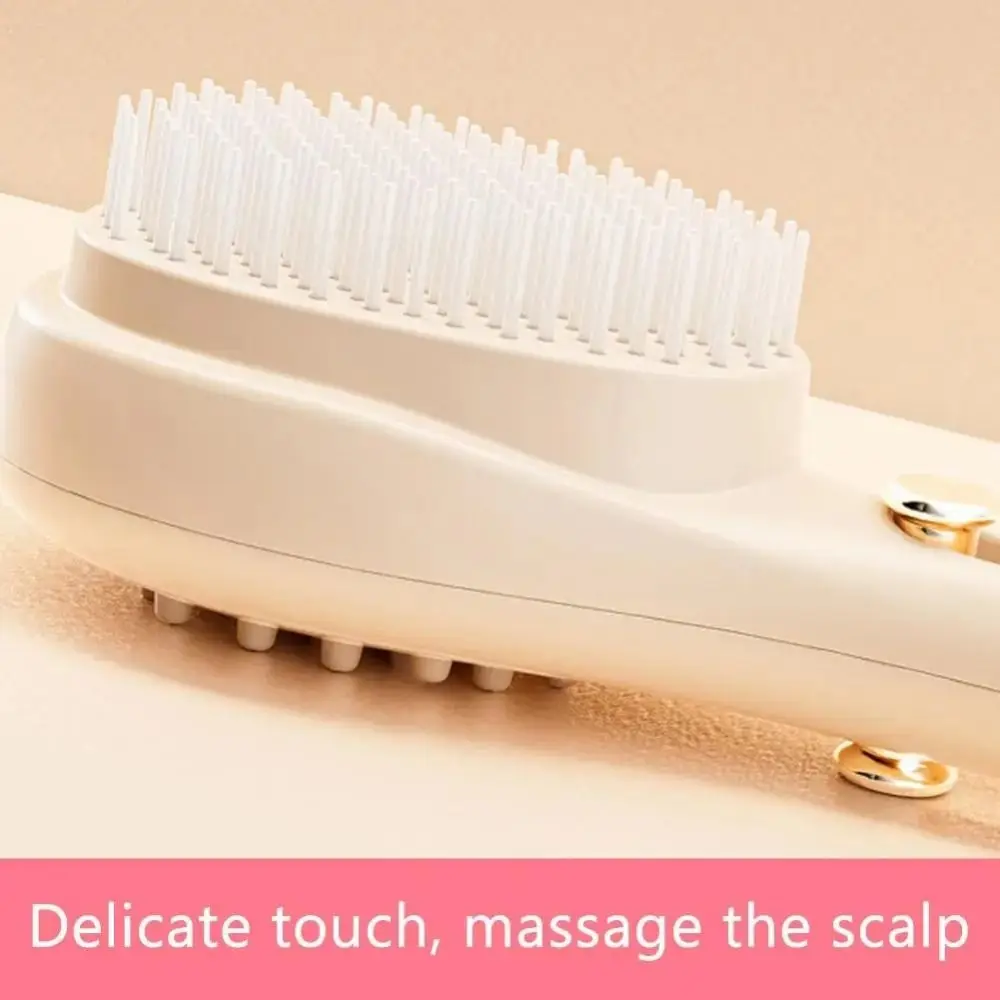 

Self-cleaning Portable Retractable Comb Anti-static Smooth Hair Women's Massage Comb Hair Scalp Cleaning Ergonomic Handle