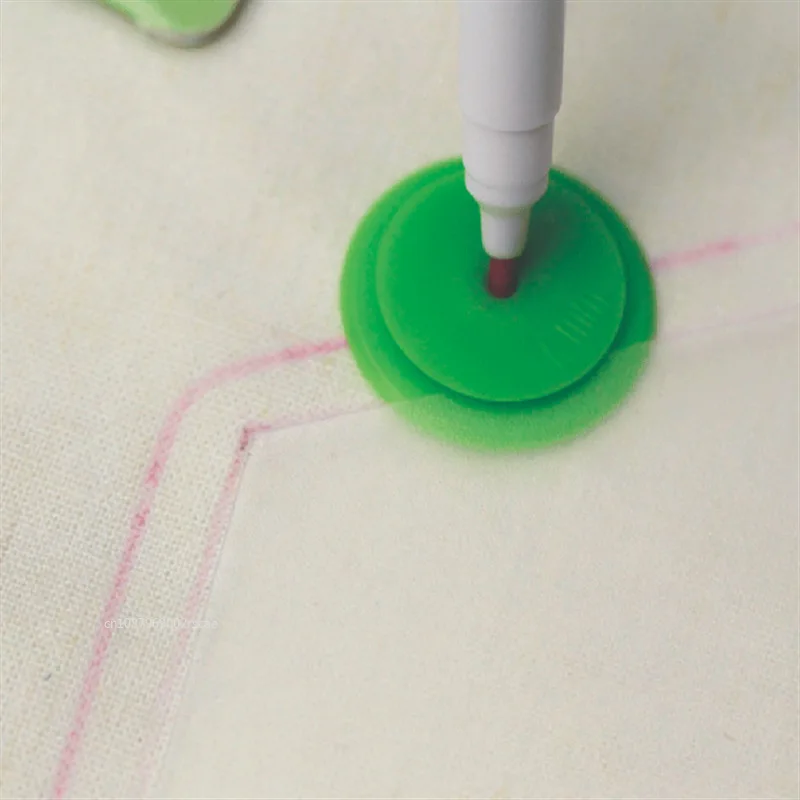 4 قطعة خليط و Quilting مسح تتبع التماس بدل عجلة الدوائر أنماط الخياطة خياط خط حلقة أداة الرسم المستديرة حاكم