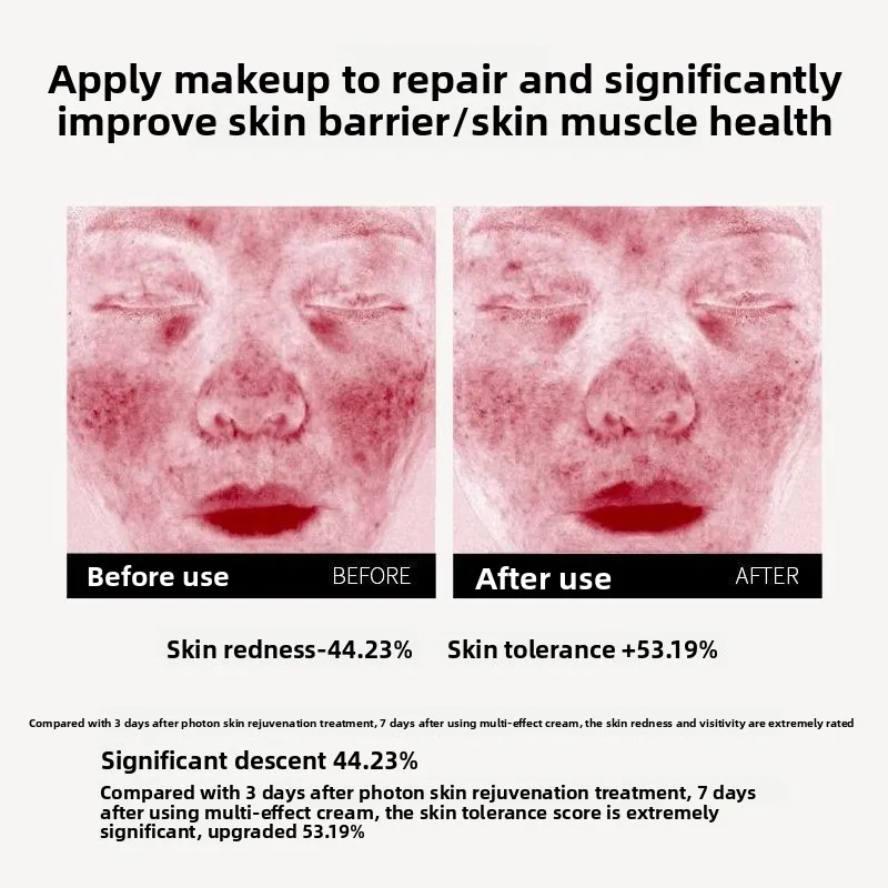 كريم بي بي متعدد التأثيرات من ريد تشامبر، مكياج مرطب يدوم طويلاً لإصلاح البشرة الحساسة، مكياج الوجه