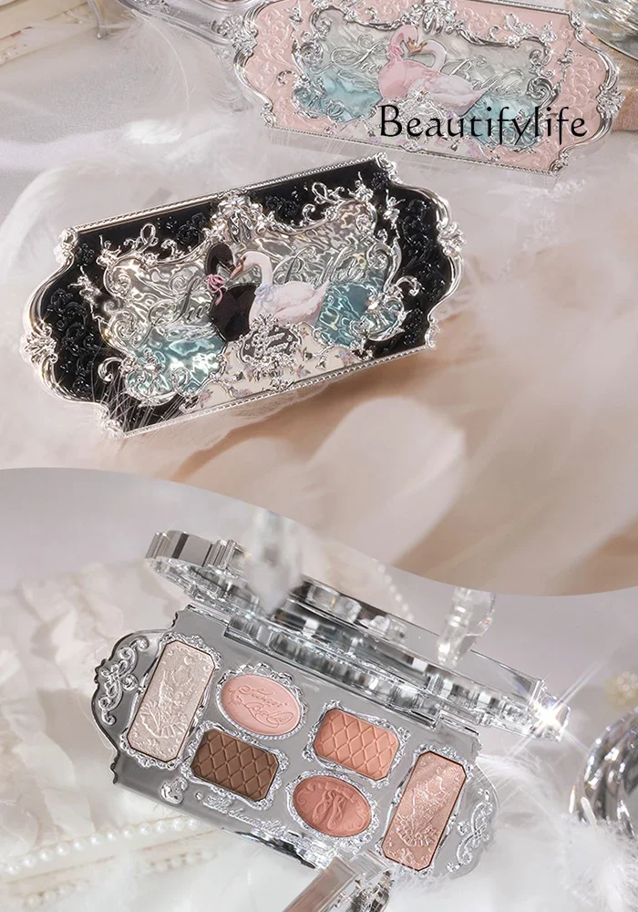 Flower Knowledge Ballet Six-Color Eyeshadow Disc Matte Fine Glitter Pearlescent Eye Retouch