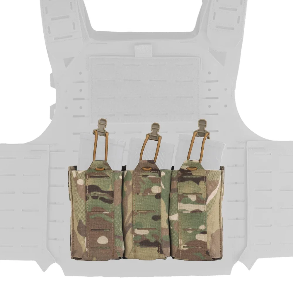 

MOLLE 5.56/7.62 M4 Тройная эластичная сумка, легкая, тройная эластичная сумка, прочный материал, многоцветная идеальная тактика