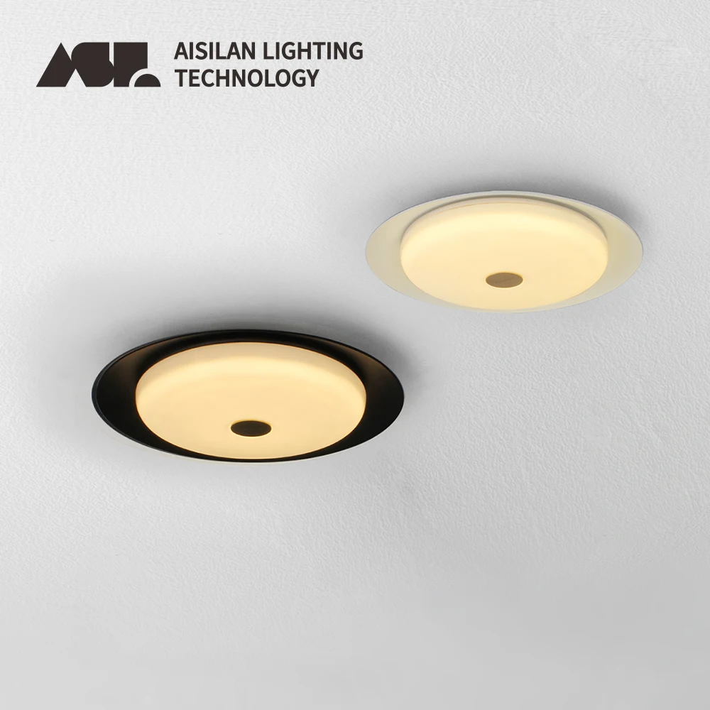 Aisilan Modern LED Ceiling Light Waterproof Dustproof Soft Lighting Nordic for Living Room Bedroom Kitchen Bining Room AC85-260V