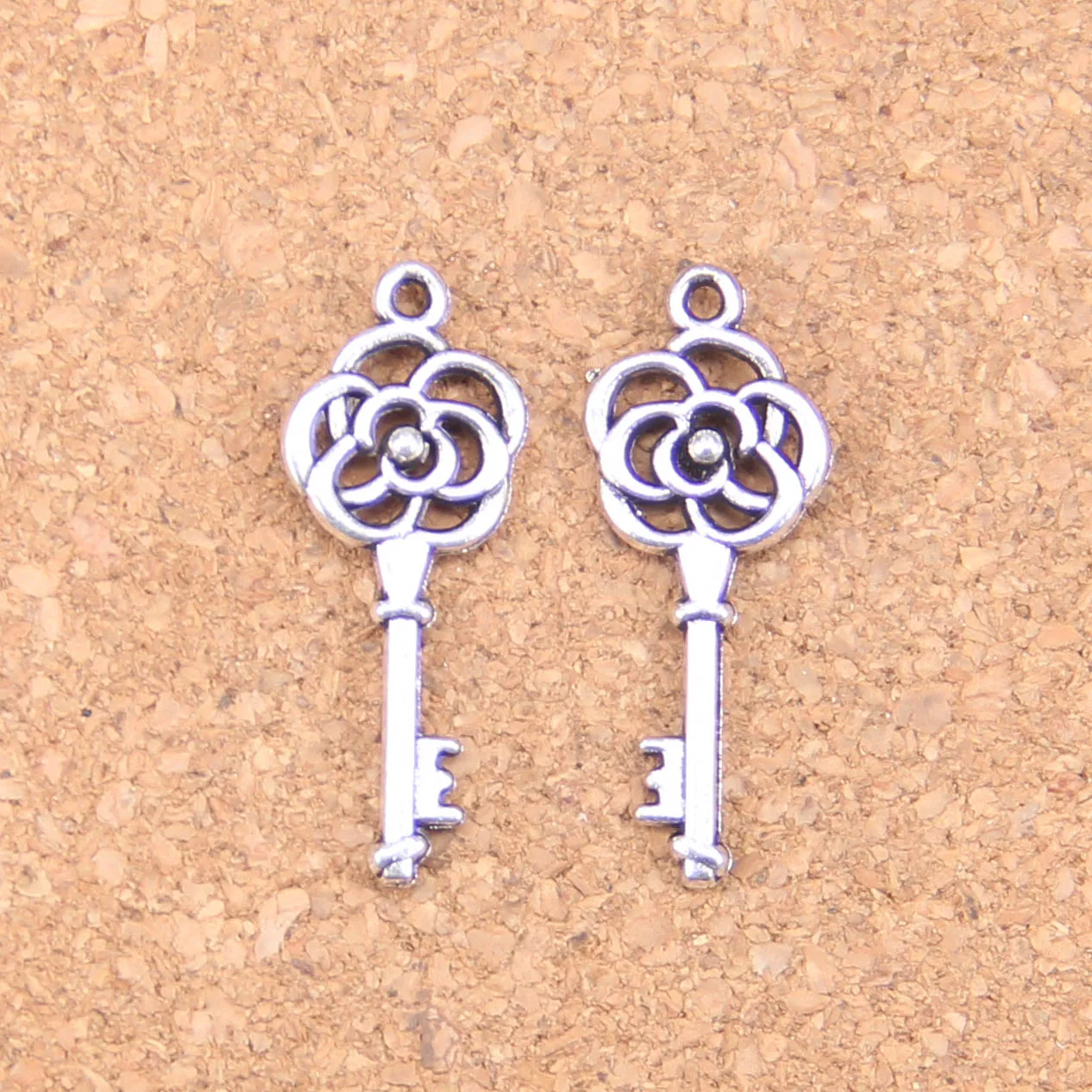 145pcs Charms Vintage Skeleton Key 28x11mm Antique Pendants,Vintage Tibetan Silver Jewelry,DIY For Bracelet Necklace