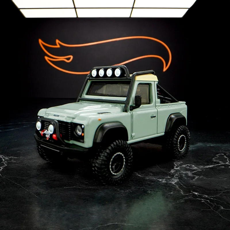 Pre-Order 2023 Hot Wheels Collectors Elite 64 Series Land Rover Defender 90 Pickup 1:64 Diecast Car Model Toy for Boys Gift