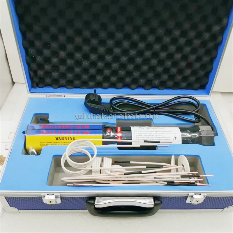 Calentador de Inducción Magnética Térmica Paco de 1000W 220V, Kit de Calentador de Inducción Electromagnética Portátil sin Llama con 8 Bobinas