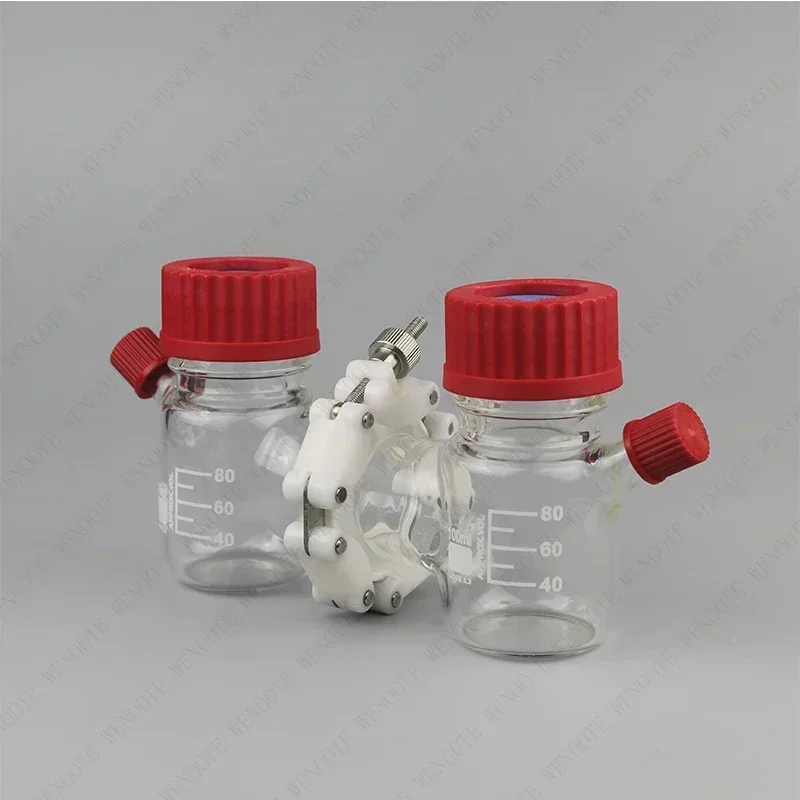 مفاعل MFC 100 مل، خلية التحليل الكهربائي الكيميائية، صندوق خلايا الوقود الحيوي، مفاعل مانع للتسرب #1