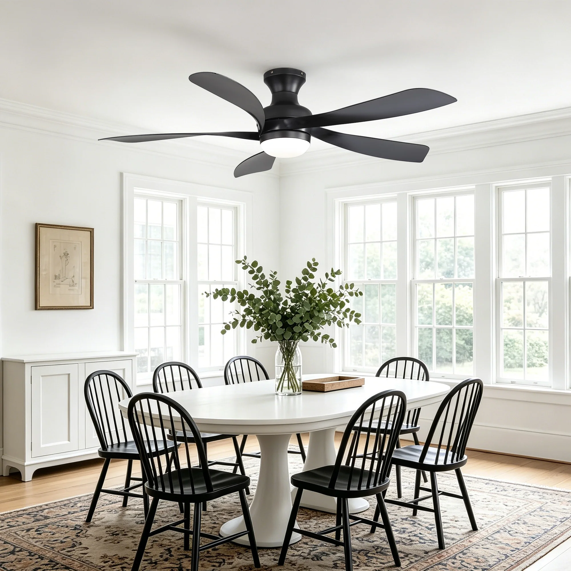 Sofucor 52-Inch 5 Blade modern - Smart Ceiling Fan With Light Remote review and price