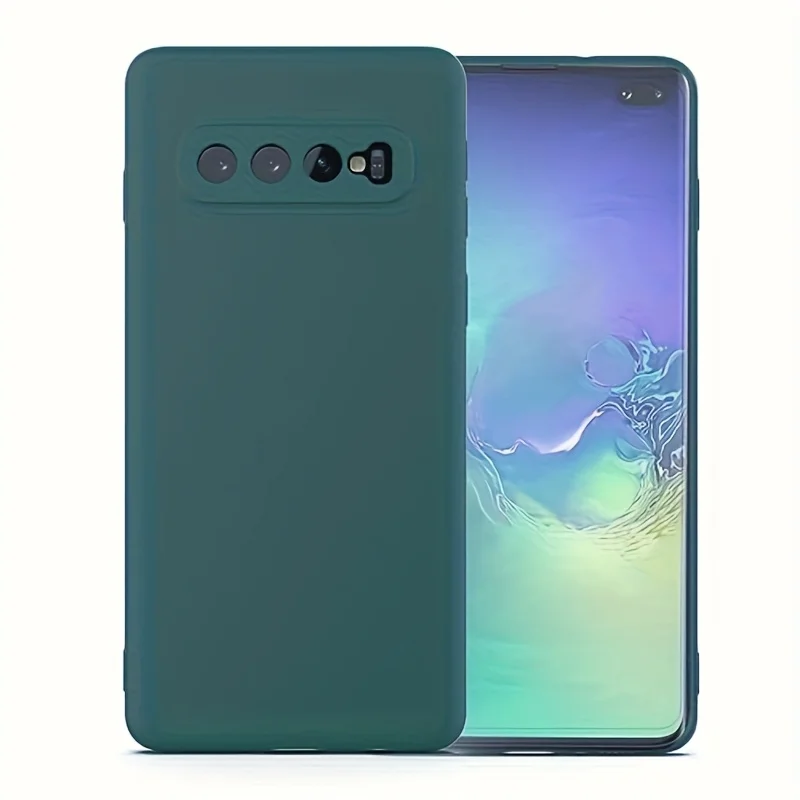Edle Mode Einfarbig Stoßfest Schützende Flüssigkeit Silikon Telefon Fall Für Samsung Galaxy S10 Plus 4G/S10 4G/S10e 4G – Detail 7