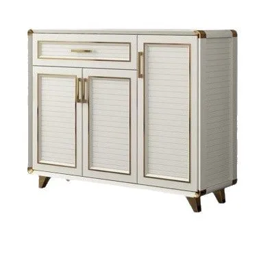 Aluminum alloy shoe cabinet Household door porch Waterproof and sunscreen Outdoor balcony Large-capacity storage