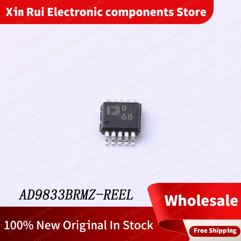 

New Original AD9833BRMZ-REEL Product packaging MSOP-10 Programmable waveform generator Integrated Circuit (IC) （ADI）